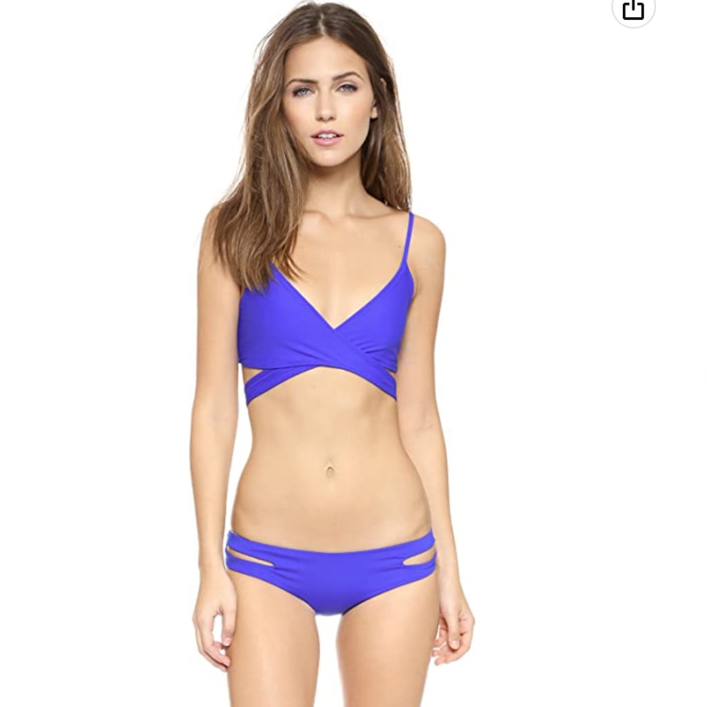L*Space Estella Bikini Bottoms Blue Iris